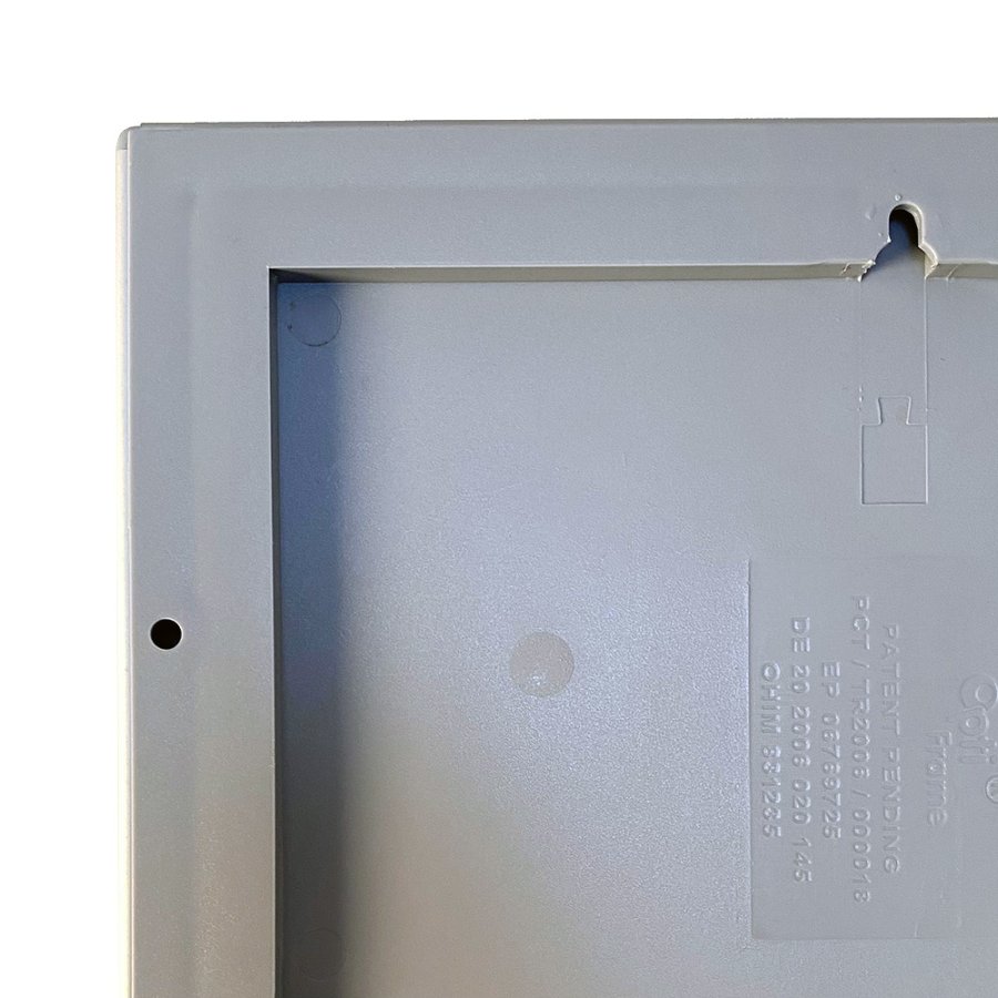 Opti Klikramme med 25mm aluminium profil, s&oslash;lv - A2