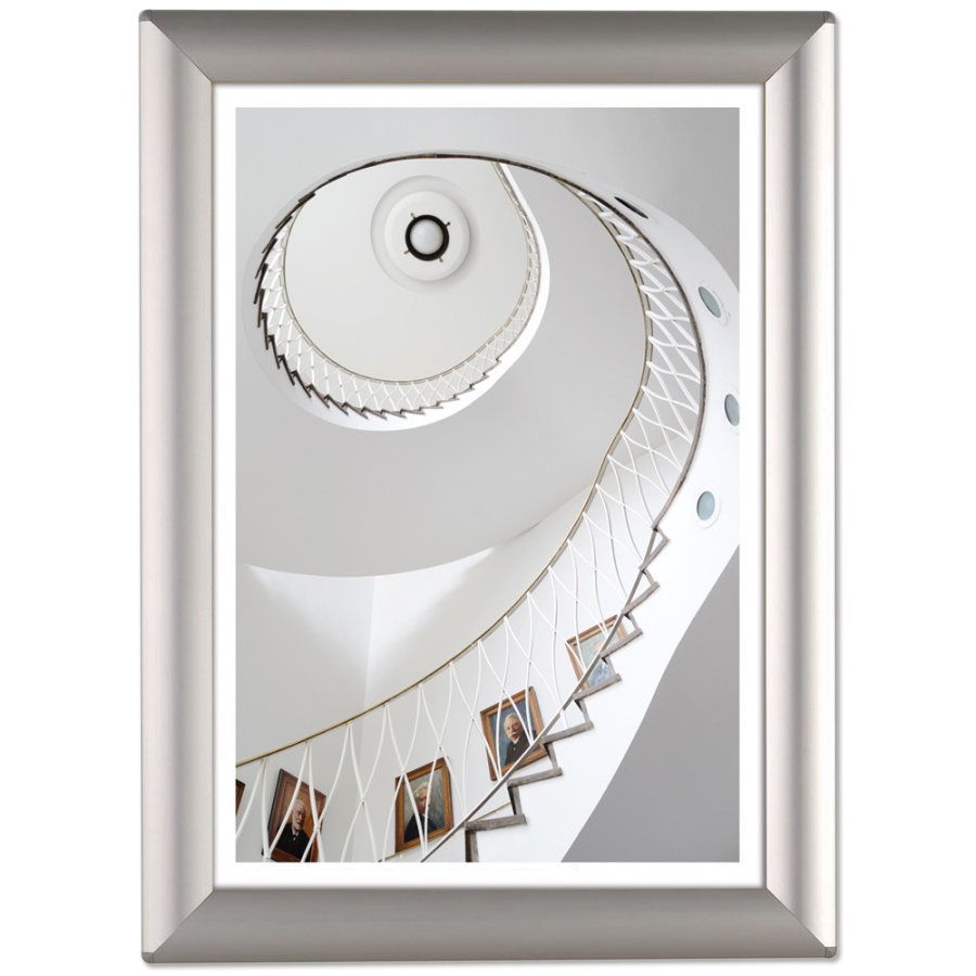 Opti Klikramme med 25mm aluminium profil, s&oslash;lv - A3