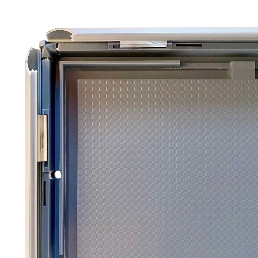 Opti Klikramme med 25mm aluminium profil, s&oslash;lv - 50x70 cm