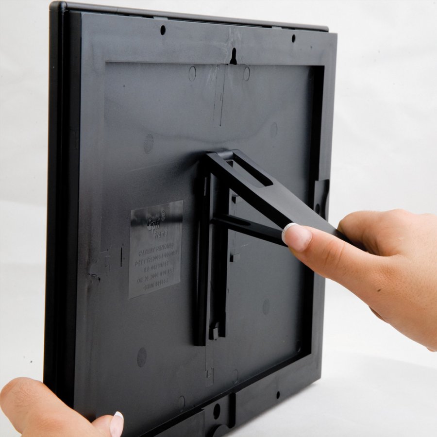 Klikramme, Photo, 14 mm aluminium profil s&oslash;lv, A6 - 10,5 x 14,8 cm