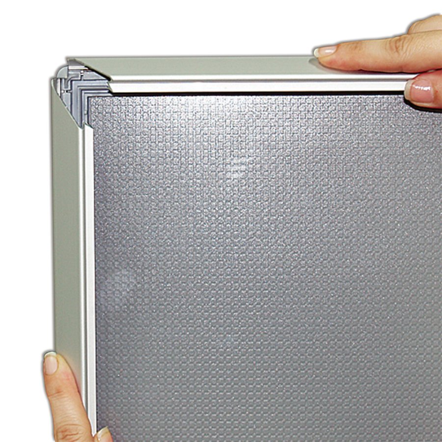 Opti Klikramme med 25mm aluminium profil, s&oslash;lv - 50x70 cm