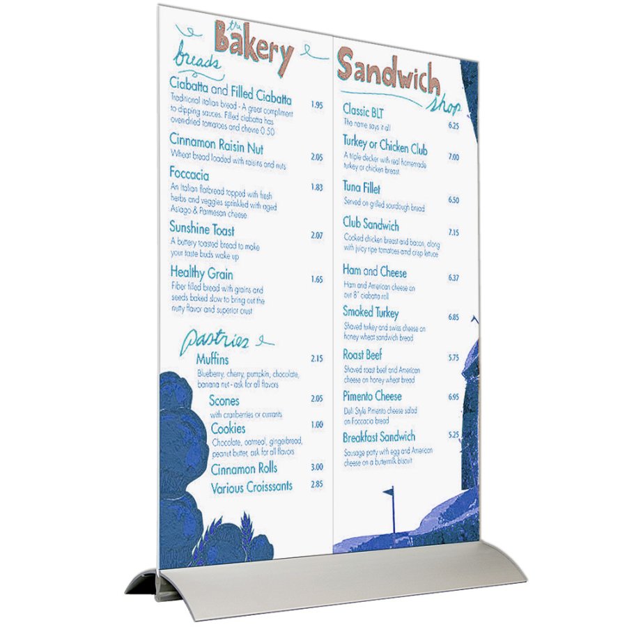 Swing Wing Menukortholder vertikal - A5 - 14.8x21 cm