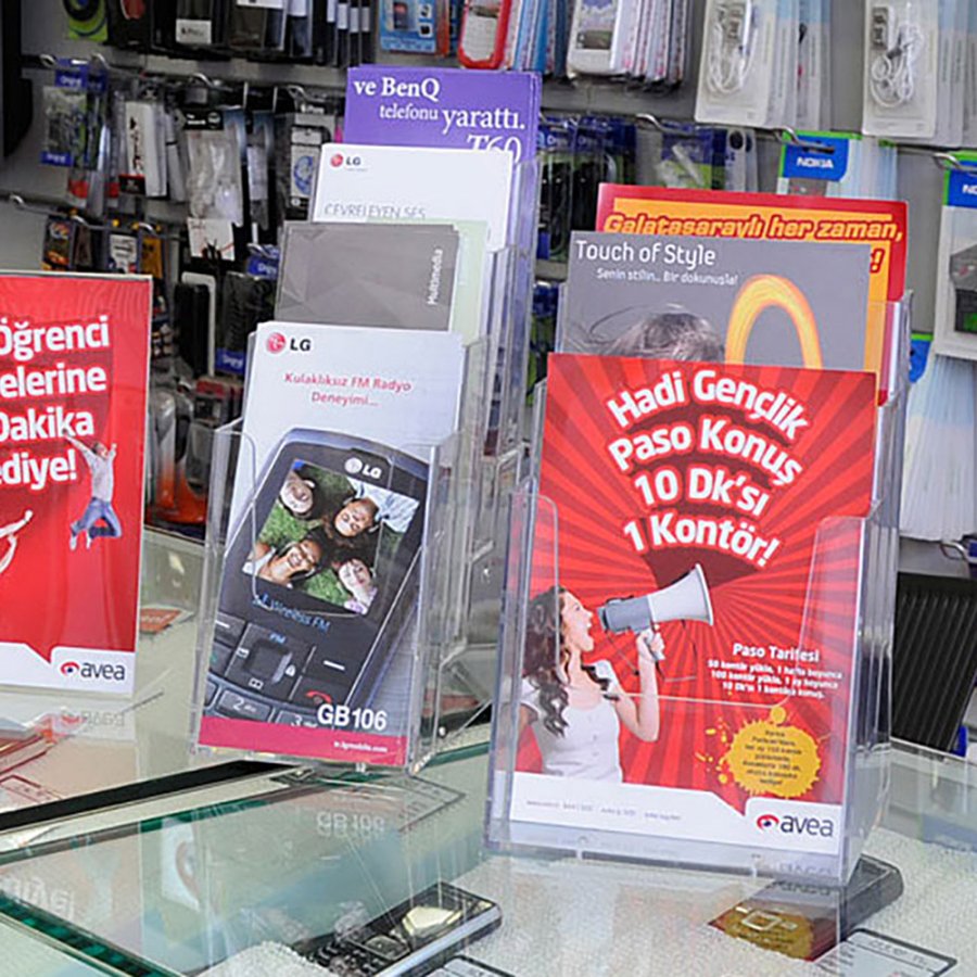 Multi Dispenser, akrylbrochureholder - 3 x M65