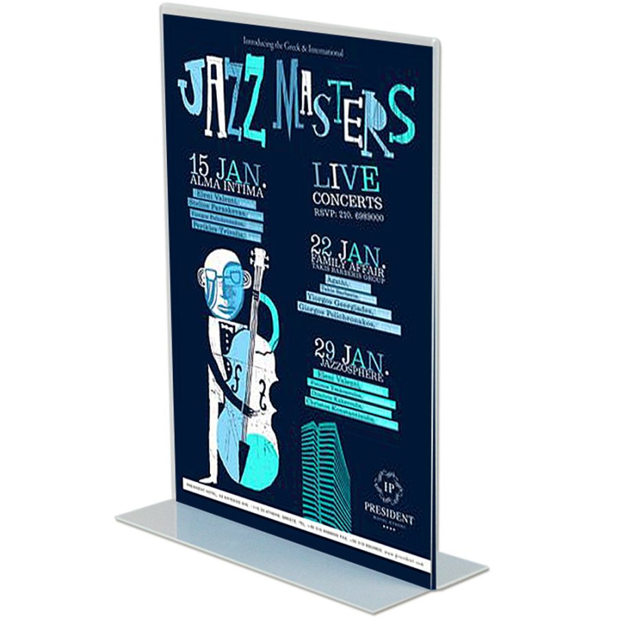 T - Menukortholder vertikal - A3 - 29.7x42 cm