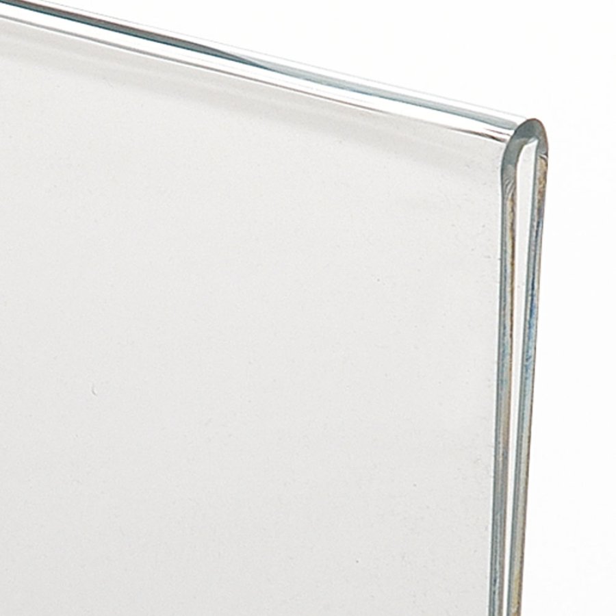 Skilteholder, L-formet horisontal, A6 - 10,5 x 14,8 cm