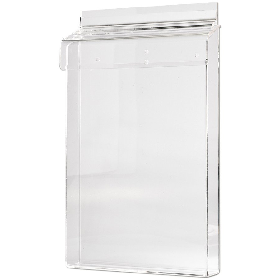 Akryl brochureholder boks udend&oslash;rs - vertikal - A4