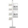 Infostander, MultiStand, enkeltsidet, 4 A4 hylder, 2 slide-in rammer, B2 - 50 x 70 cm #2