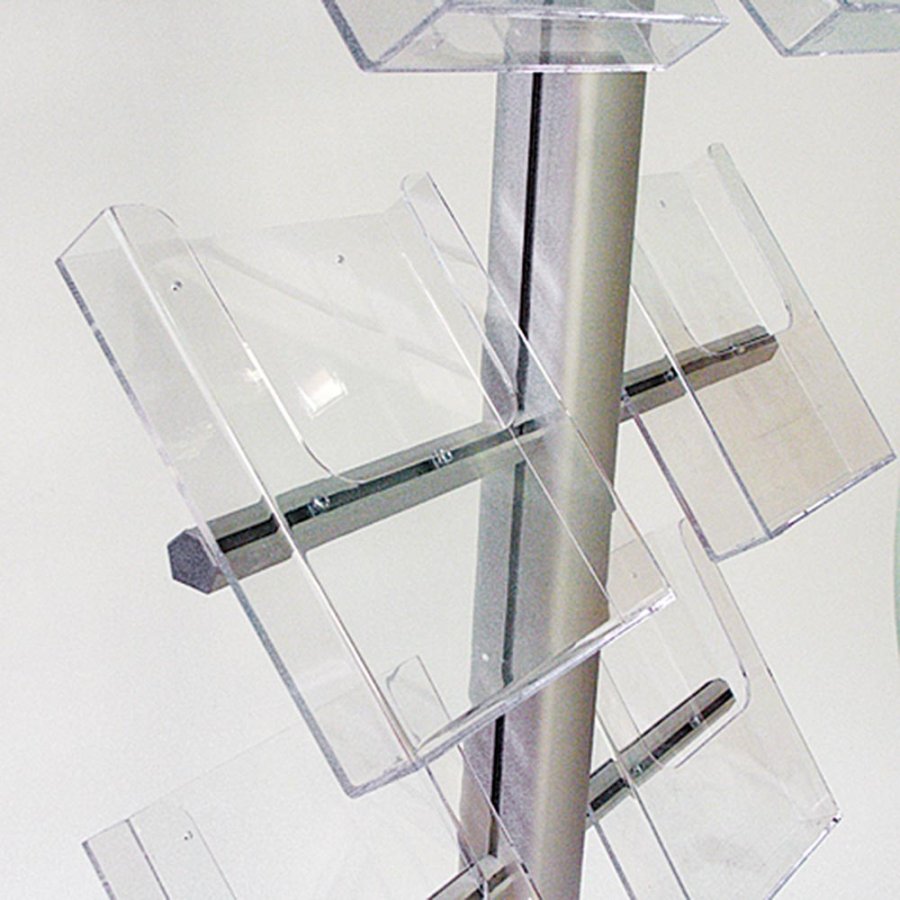 Multistander brochureholder, enkeltsidet - Flyer - 8xM65 - 9.9x21 cm