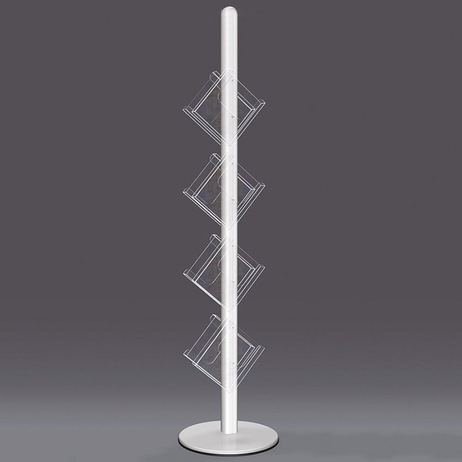 Multistander brochureholder, enkeltsidet - 4xA4 - 21x29.7 cm
