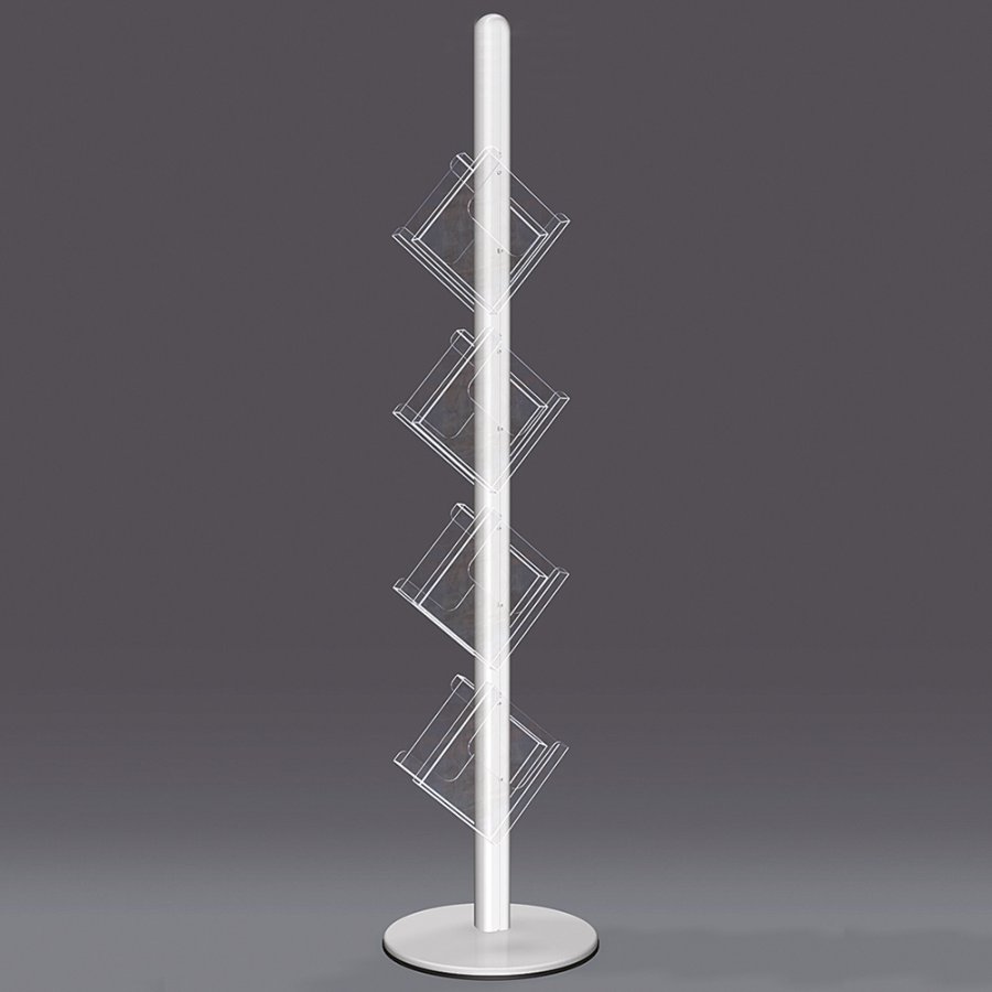 Multistander brochureholder, enkeltsidet - 8xA4 - 21x29.7 cm