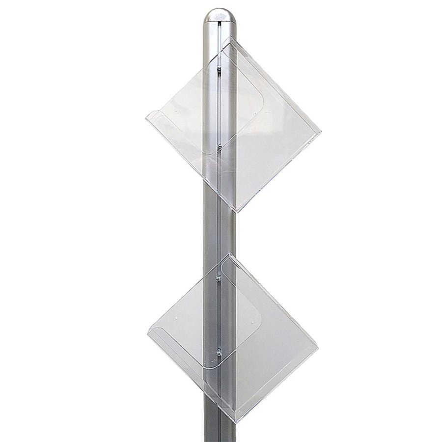 Multistander brochureholder, enkeltsidet - 8xA4 - 21x29.7 cm