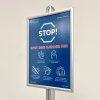 Infostander, MultiStand, enkeltsidet, st&aring;lhylde, klikramme, 60 x 85 cm #4