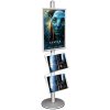 Infostander, MultiStand, enkeltsidet, 2 akrylhylder, 1 x klikramme, B1 - 70 x 100 cm #1