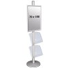 Infostander, MultiStand, enkeltsidet, 2 akrylhylder, 1 x klikramme, B1 - 70 x 100 cm #2