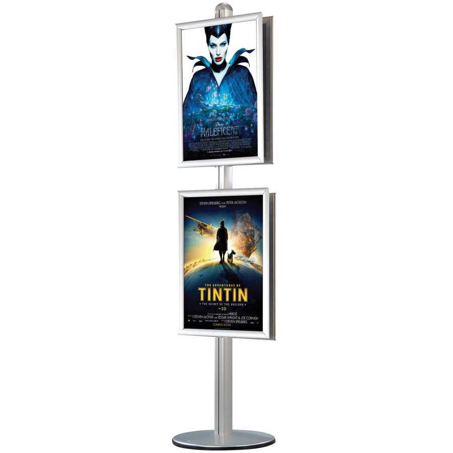 Infostander, MultiStand, dobbeltsidet, 4 x klikrammer, 60 x 85 cm