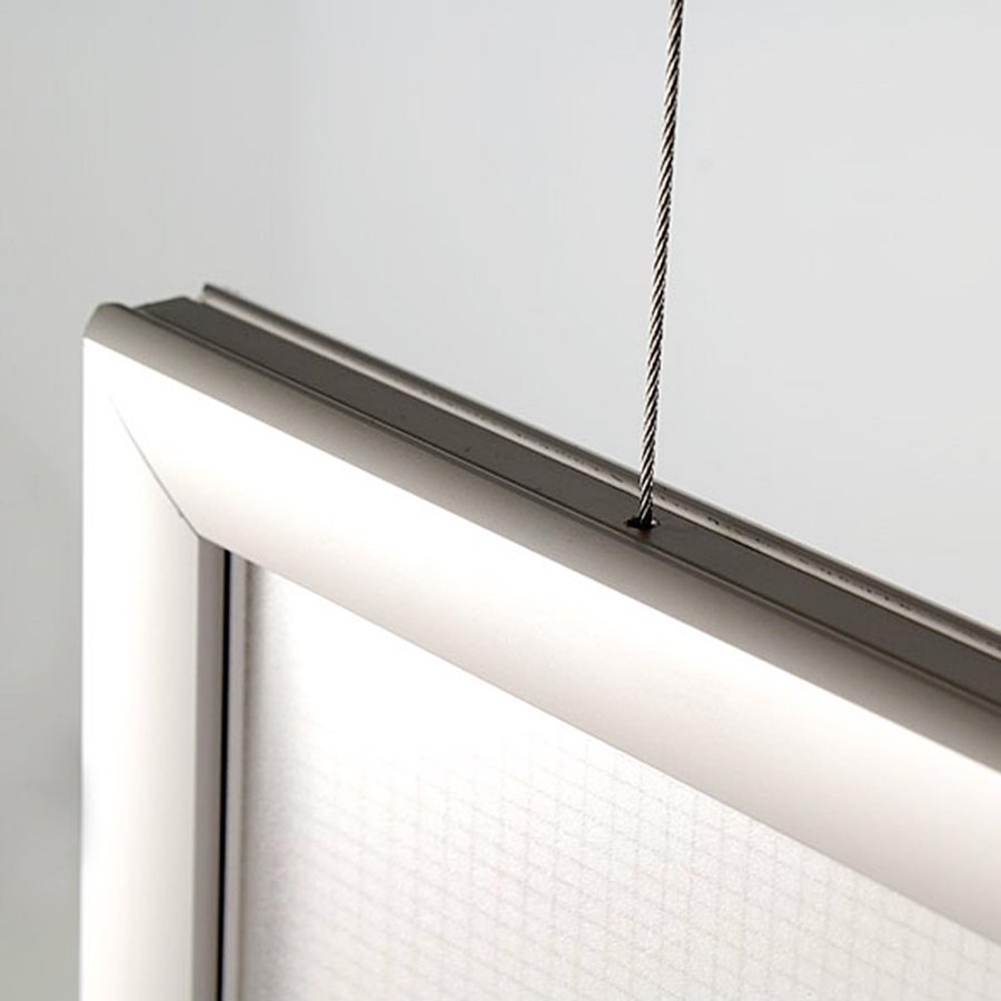 LED Ramme, dobbeltsidet, vertikal, A2 - 42 x 59,4 cm