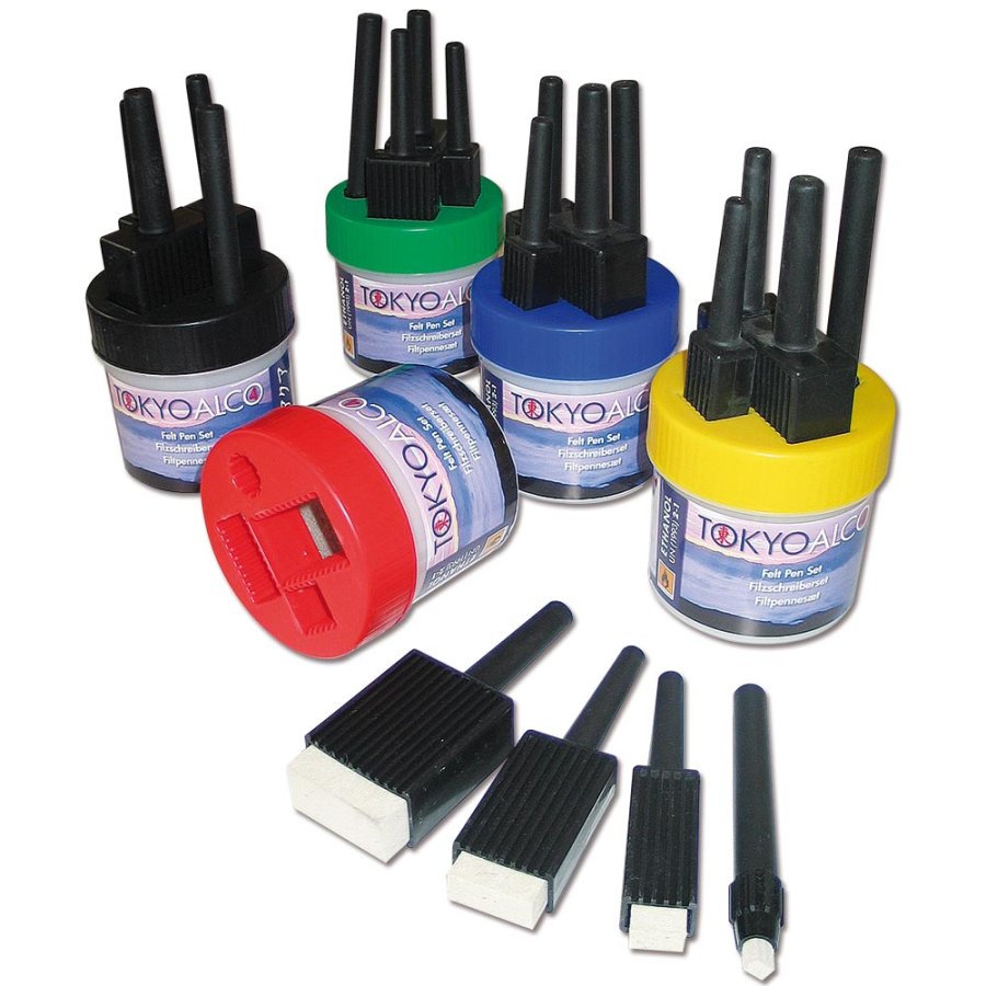 Tokyo Alco - 4 Filtpenne - R&oslash;d