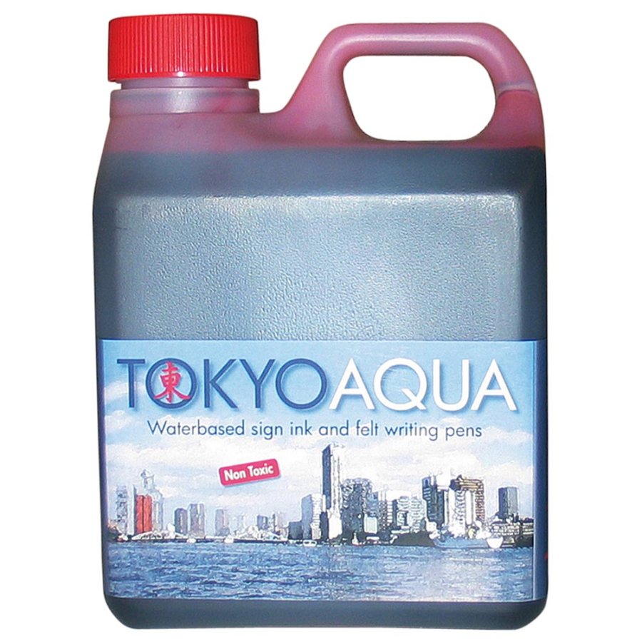 Tokyo Aqua Skiltebl&aelig;k - 1L R&oslash;d
