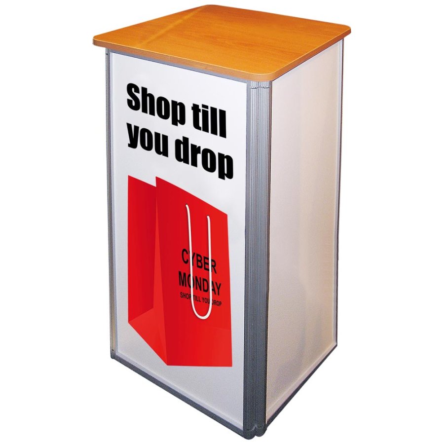 Firkantet Messedisk Med Tr&aelig;plade