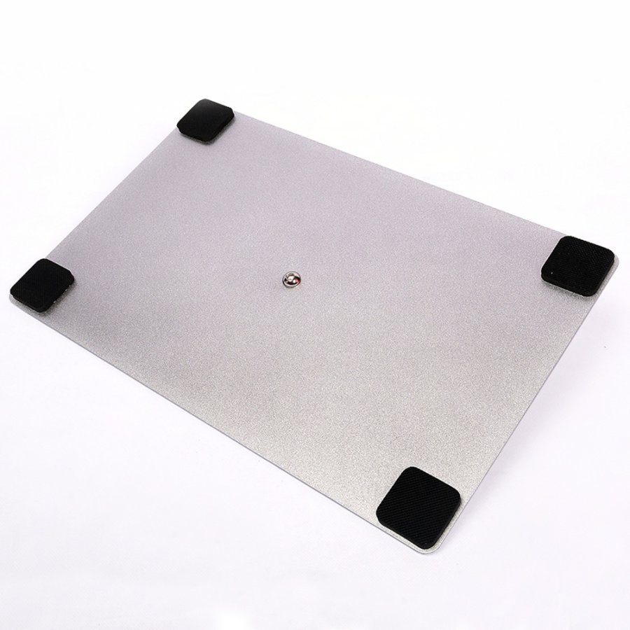 Magnetisk dobbeltsidet bannerstander med aluminiumsramme, s&oslash;lv - 60x180 cm