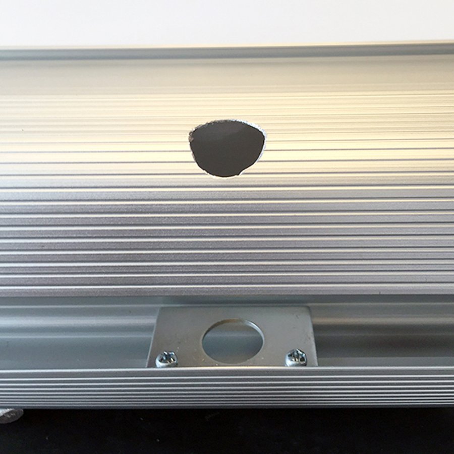 Basic Roll-up kassette, enkeltsidet, alu/s&oslash;lv, 150 cm