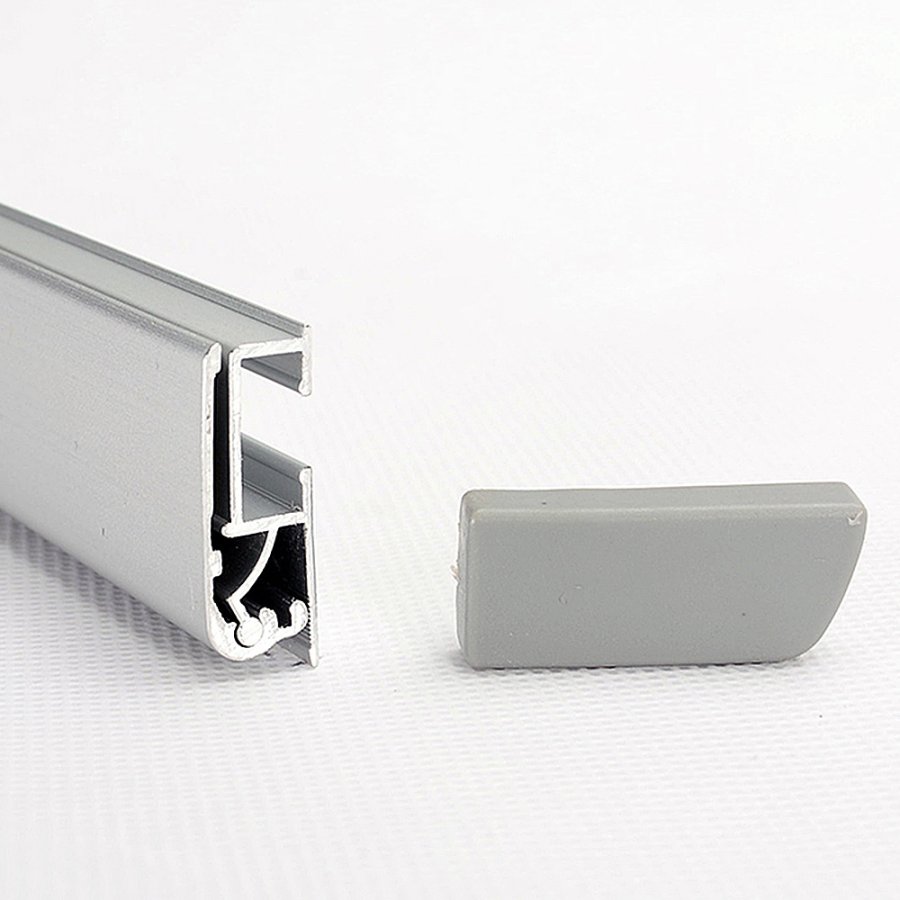 Premium Roll-up kassette, enkeltsidet, alu/s&oslash;lv, 200 cm