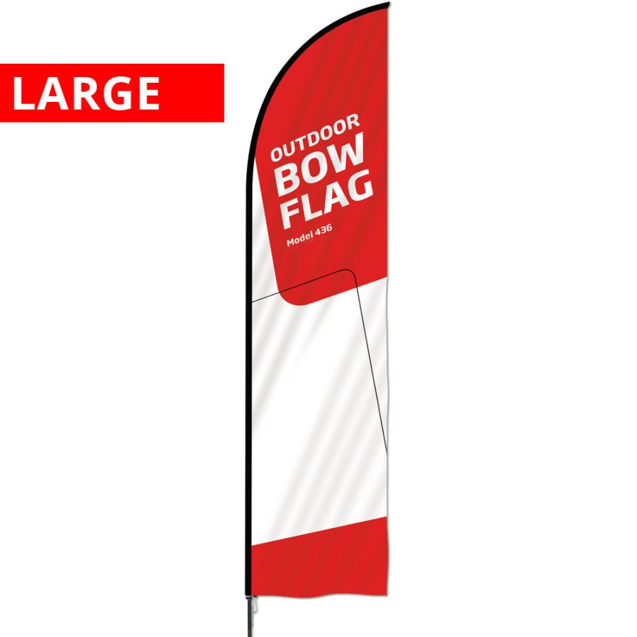 Stang til beachflag, Outdoor Bow Flag, Large