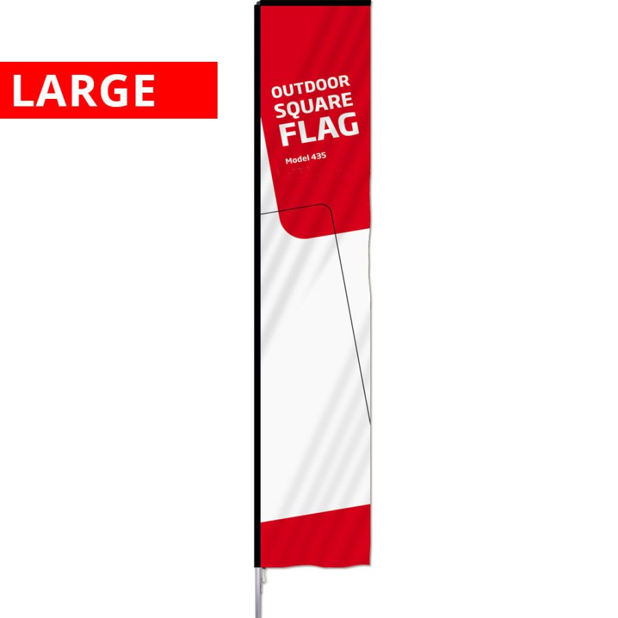 Beachflag, Outdoor Square Flag, Large stangsystem