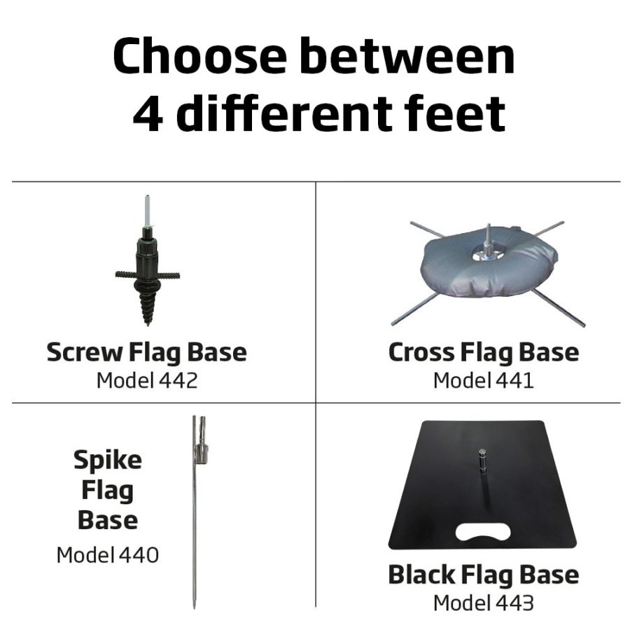 Beachflag, Outdoor Square Flag, Large stangsystem