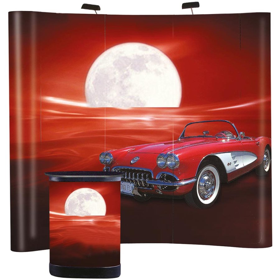 Pop-up v&aelig;g, buet, 3 sektioner