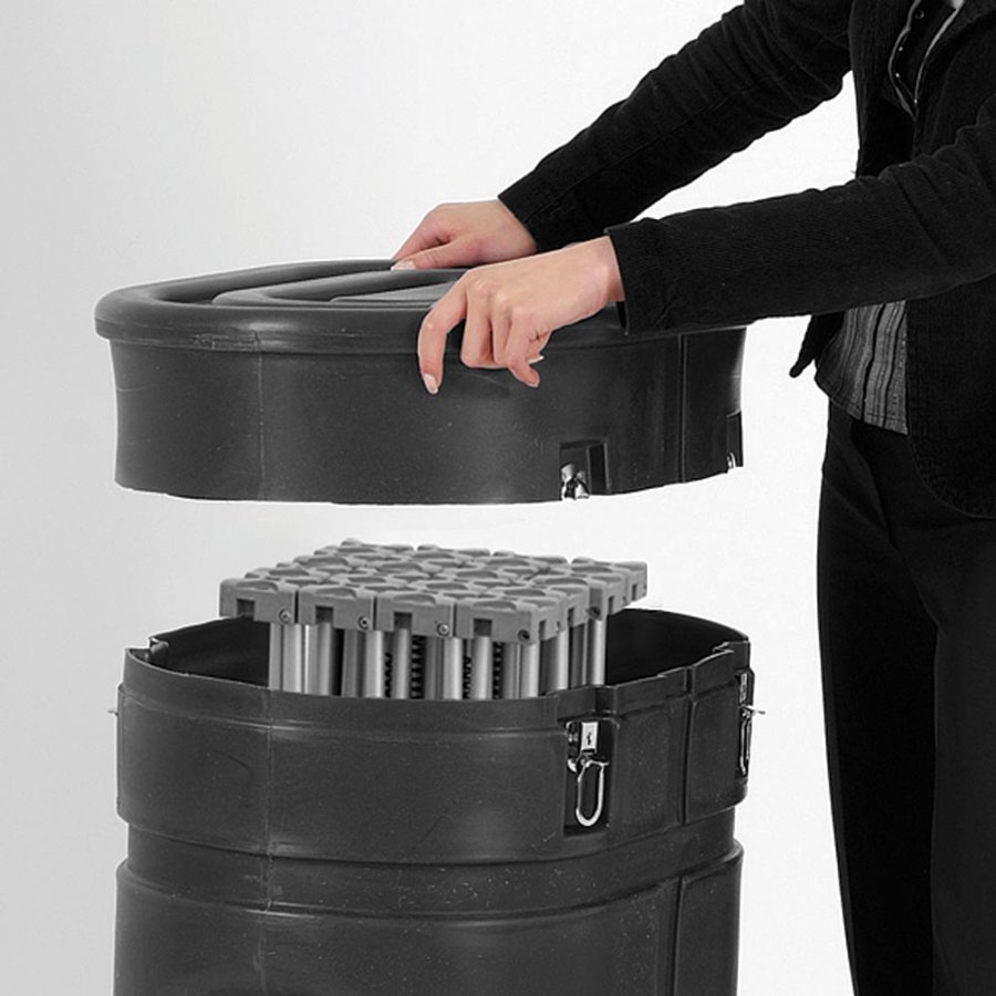 Pop-up v&aelig;g, buet, 3 sektioner