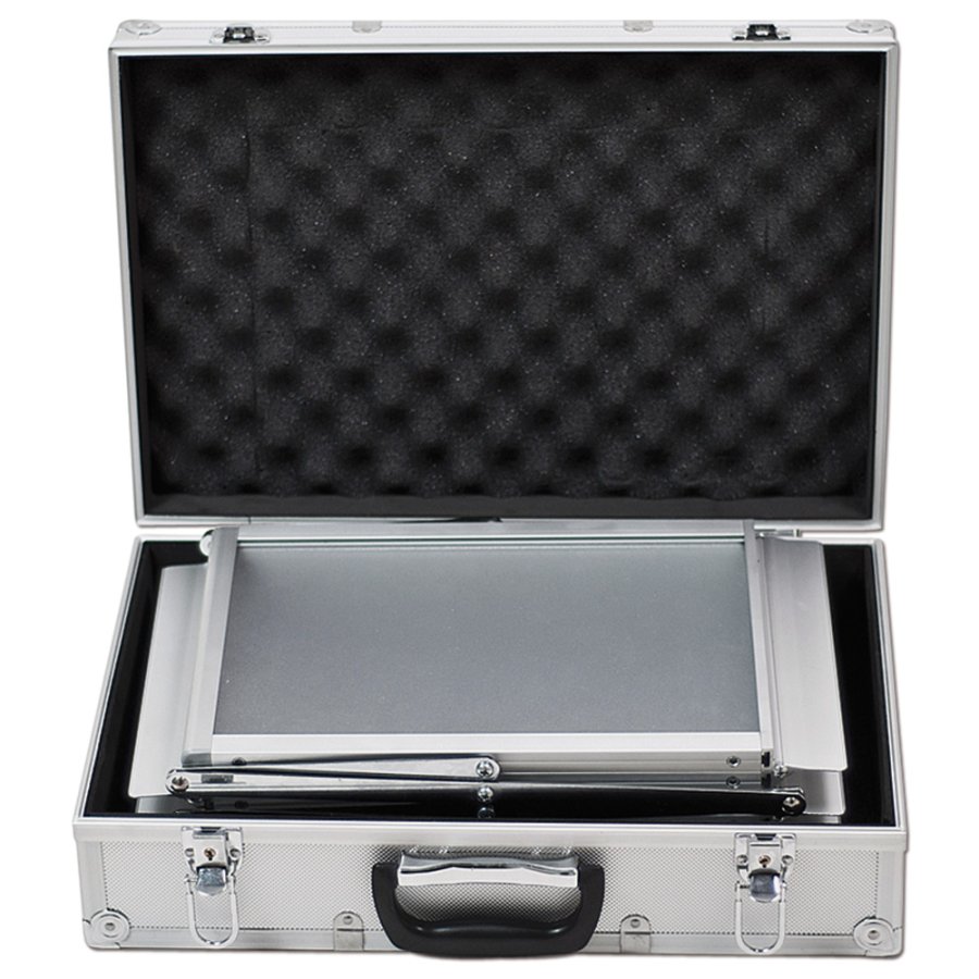 Flex Brochurestander, alu/s&oslash;lv - 6 x A5