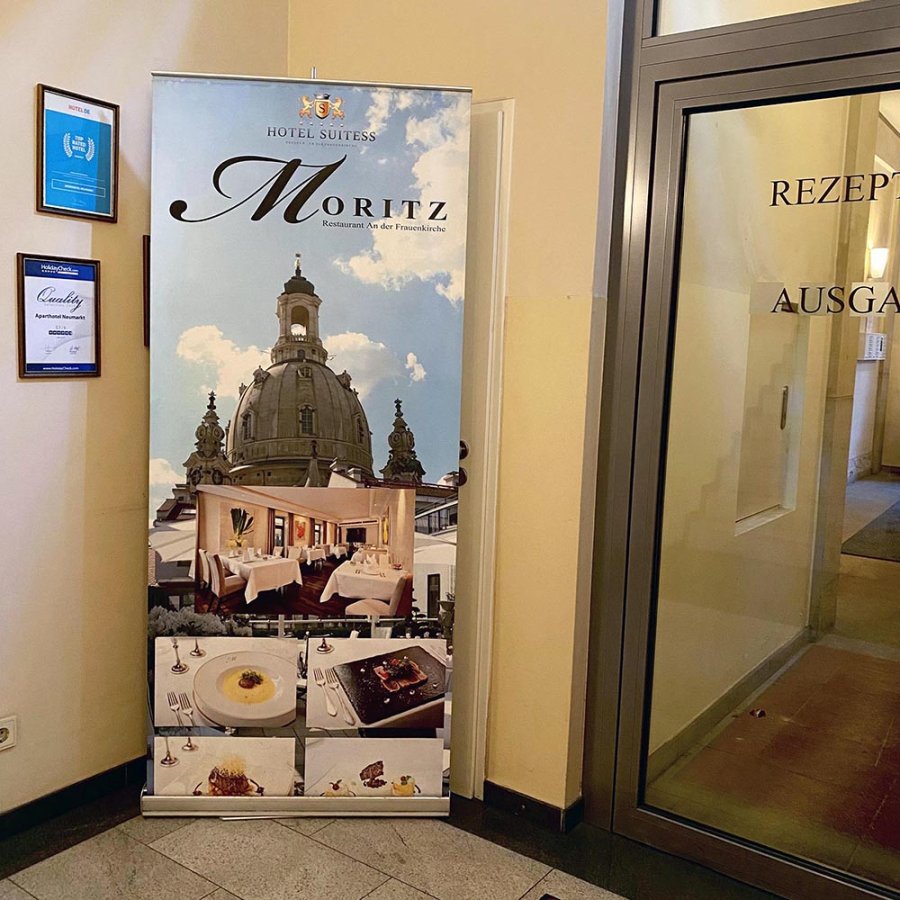 Basic Roll-up, enkeltsidet, alu/s&oslash;lv, 80 cm