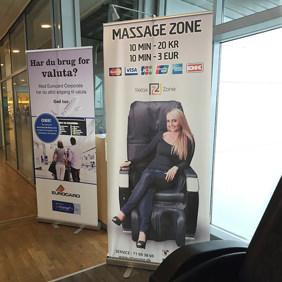 Basic Roll-up kassette, enkeltsidet, alu/s&oslash;lv, 100 cm