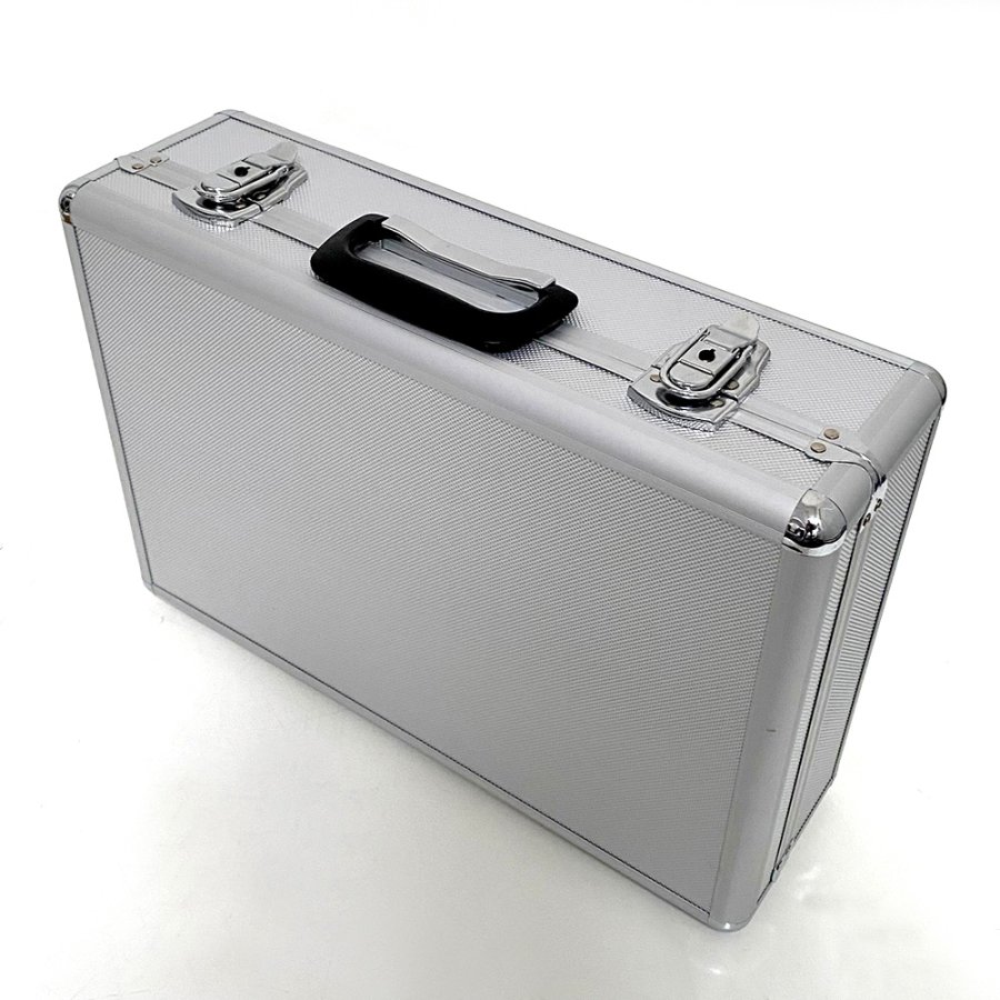 Flex Brochurestander, alu/s&oslash;lv med tr&aelig;hylder, 6 x A4