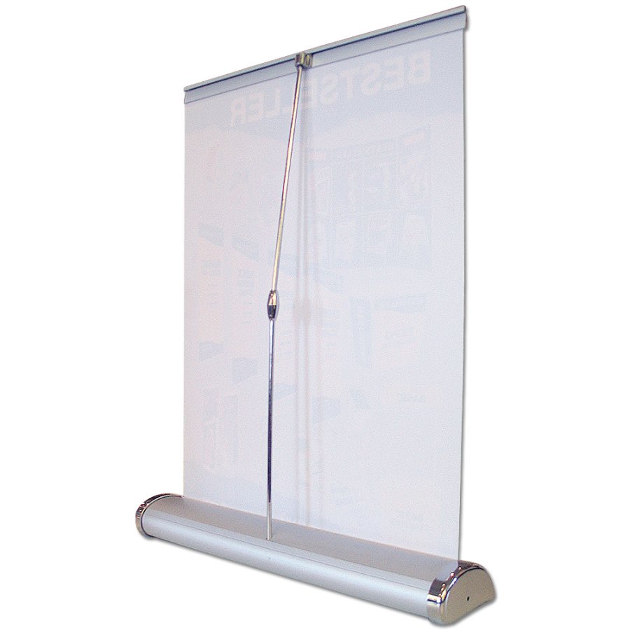 Mini Roll-up, enkeltsidet kassette, s&oslash;lv, A3