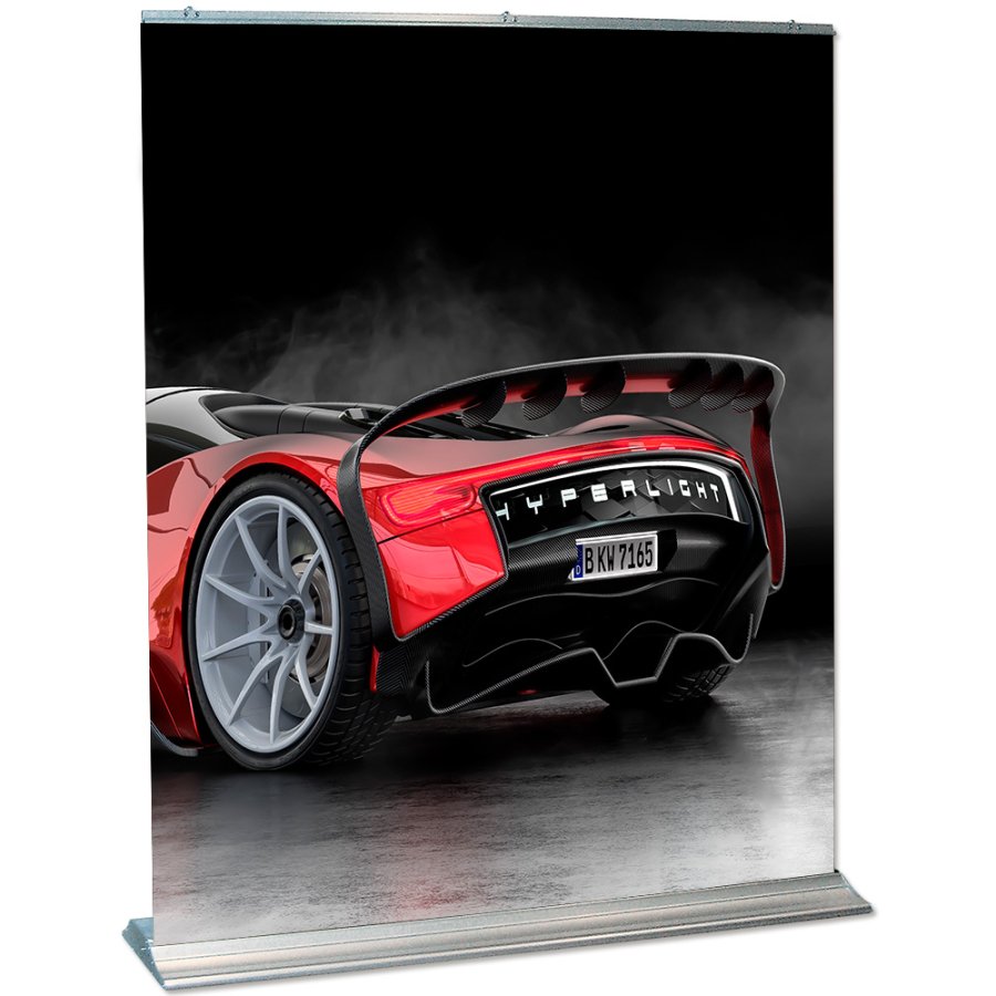 Mega Roll-up enkeltsidet - 240x250 cm - s&oslash;lv