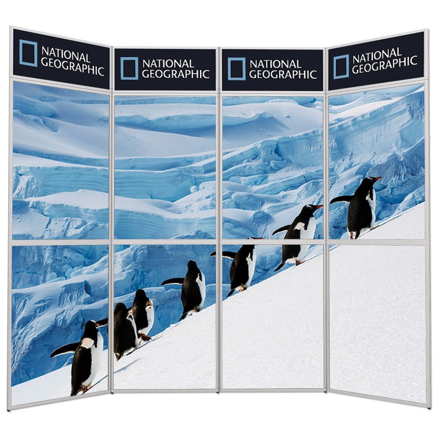 Expo Wall messev&aelig;g, 4 sektioner, 292 x 239 cm