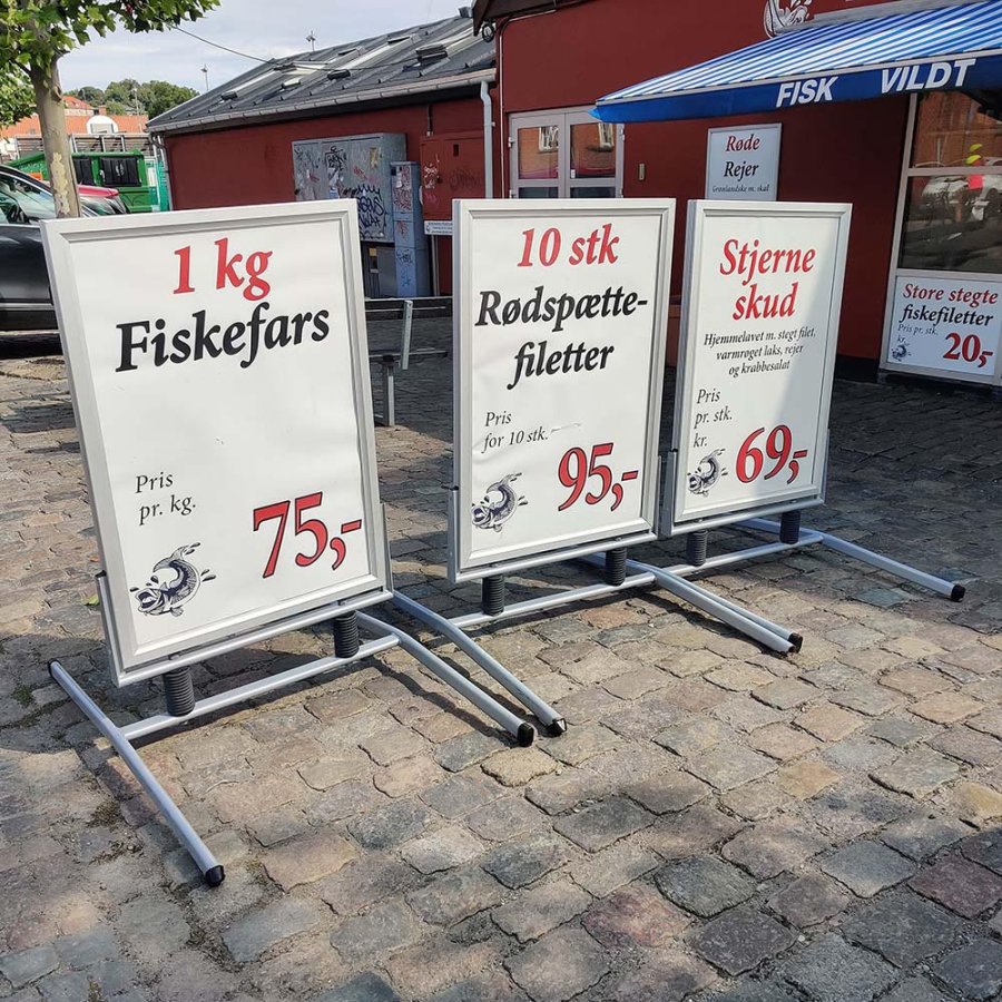 Wind-Line Lux Gadeskilt - A1 - s&oslash;lv