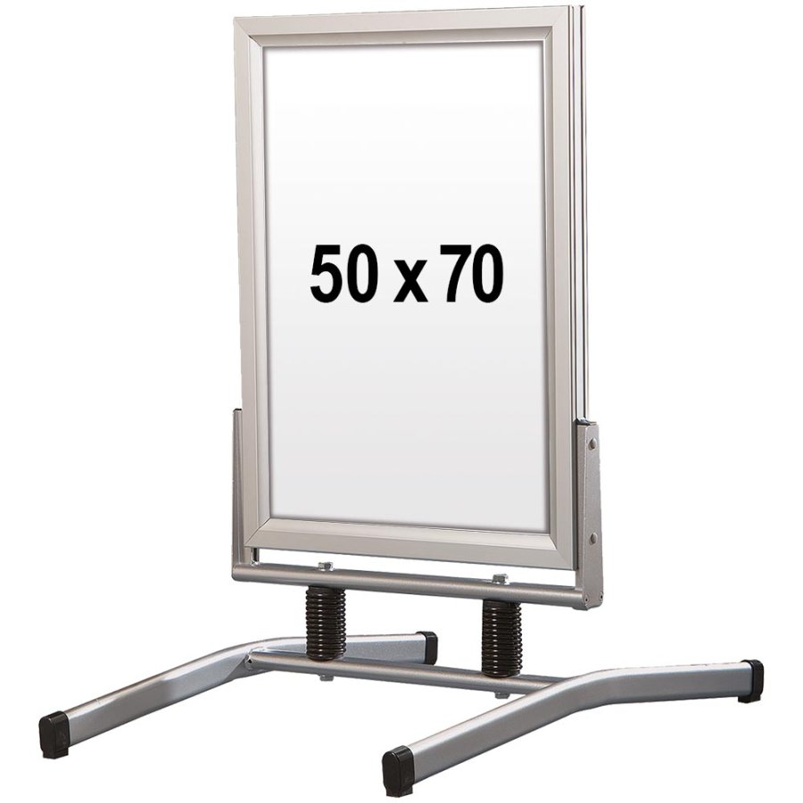 Wind-Line Lux Gadeskilt - 50x70 cm - s&oslash;lv