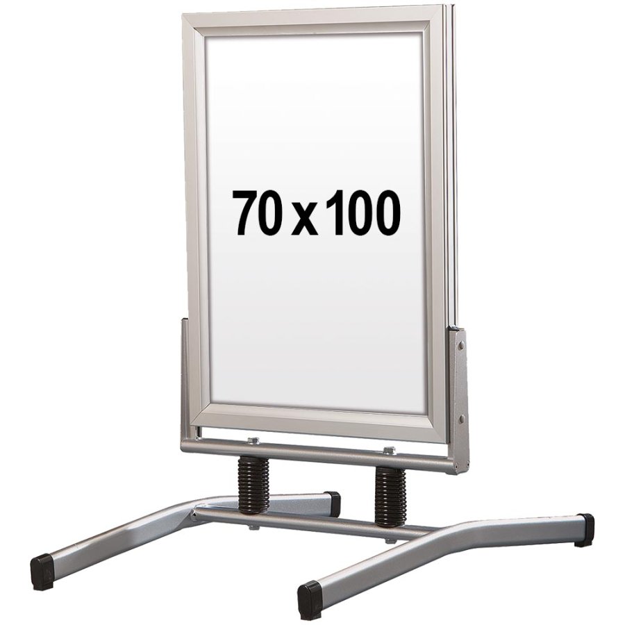 Wind-Line Lux Gadeskilt - 70x100 cm - s&oslash;lv