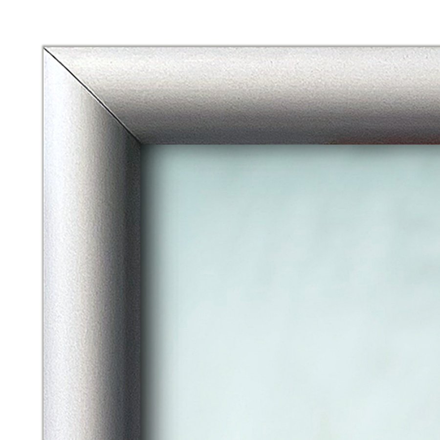 Klikramme med 25mm aluminium Security Frame profil, s&oslash;lv - 70 x 100 cm