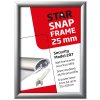 Klikramme med 25mm aluminium Security Frame profil, s&oslash;lv - 50 x 70 cm #6
