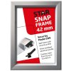 Klikramme med 42mm aluminium Security Frame profil, s&oslash;lv - 50x70 cm #8