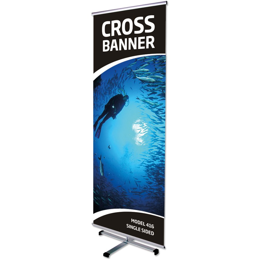 Cross Banner uden banner og print 80x200cm