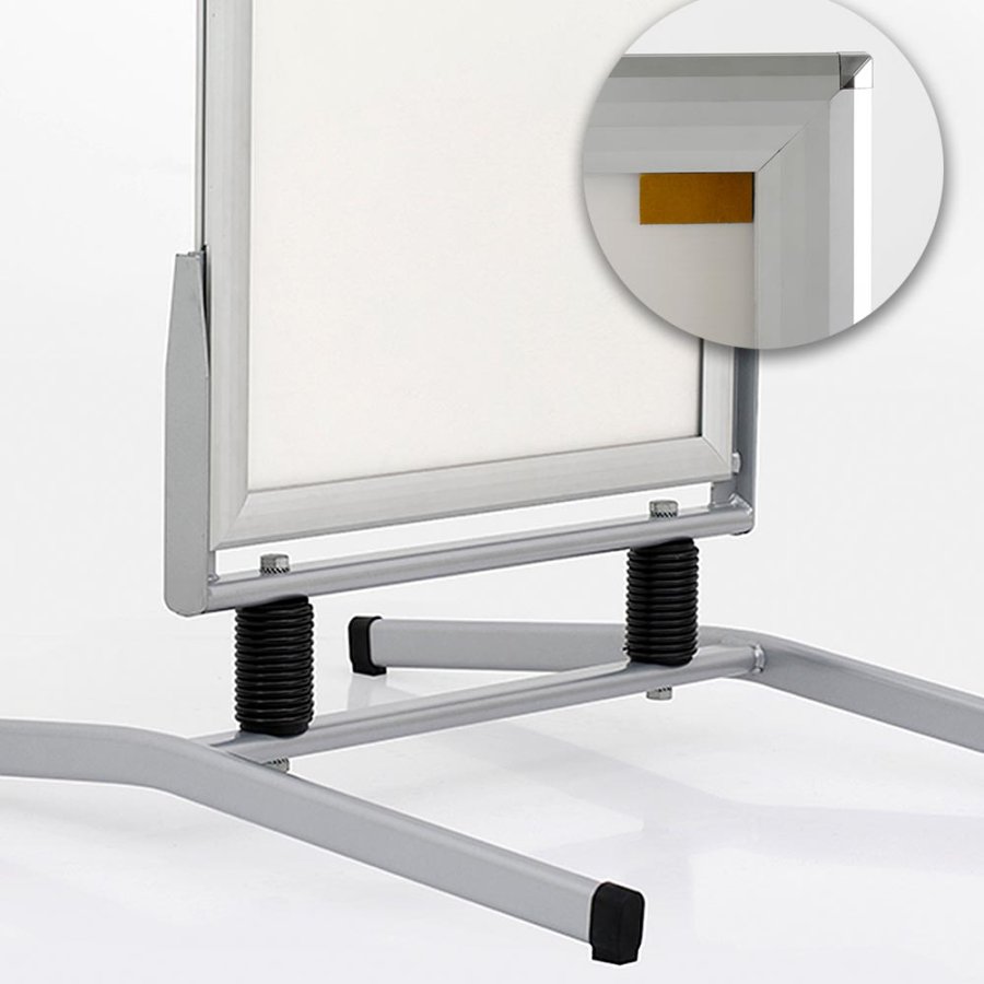 Wind-Line Basic Gadeskilt - 70x100 cm - s&oslash;lv