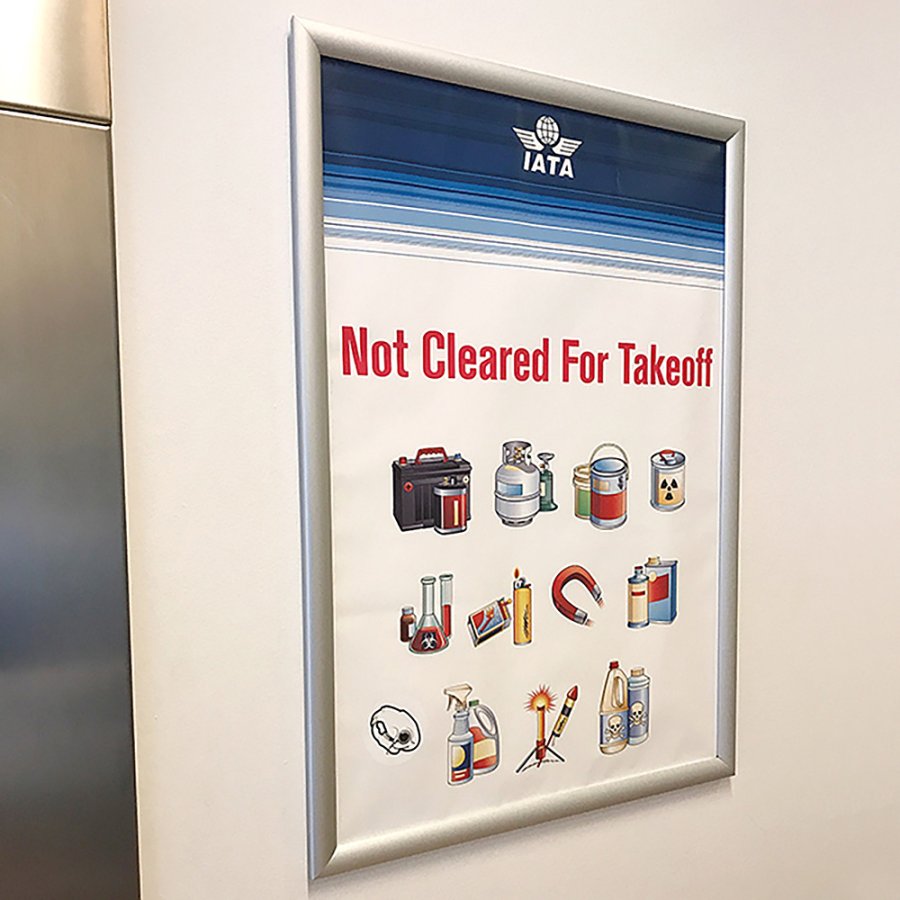 Klikramme med 25mm aluminium profil, s&oslash;lv - A2