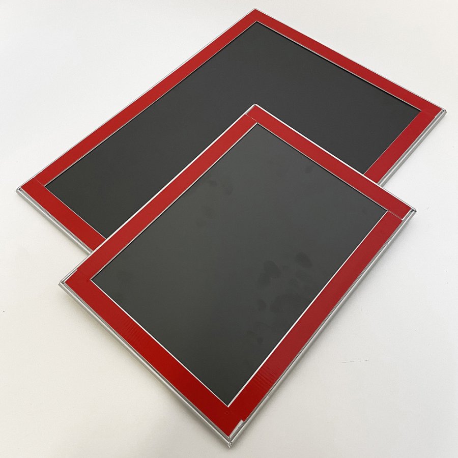 Klikramme Fast-Fix med 25mm aluminium profil, s&oslash;lv - A4