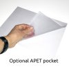 Skilteholder, stang og fod af metal, ABS Ramme, Hvid, A5 - 14,8 x 21 cm #4