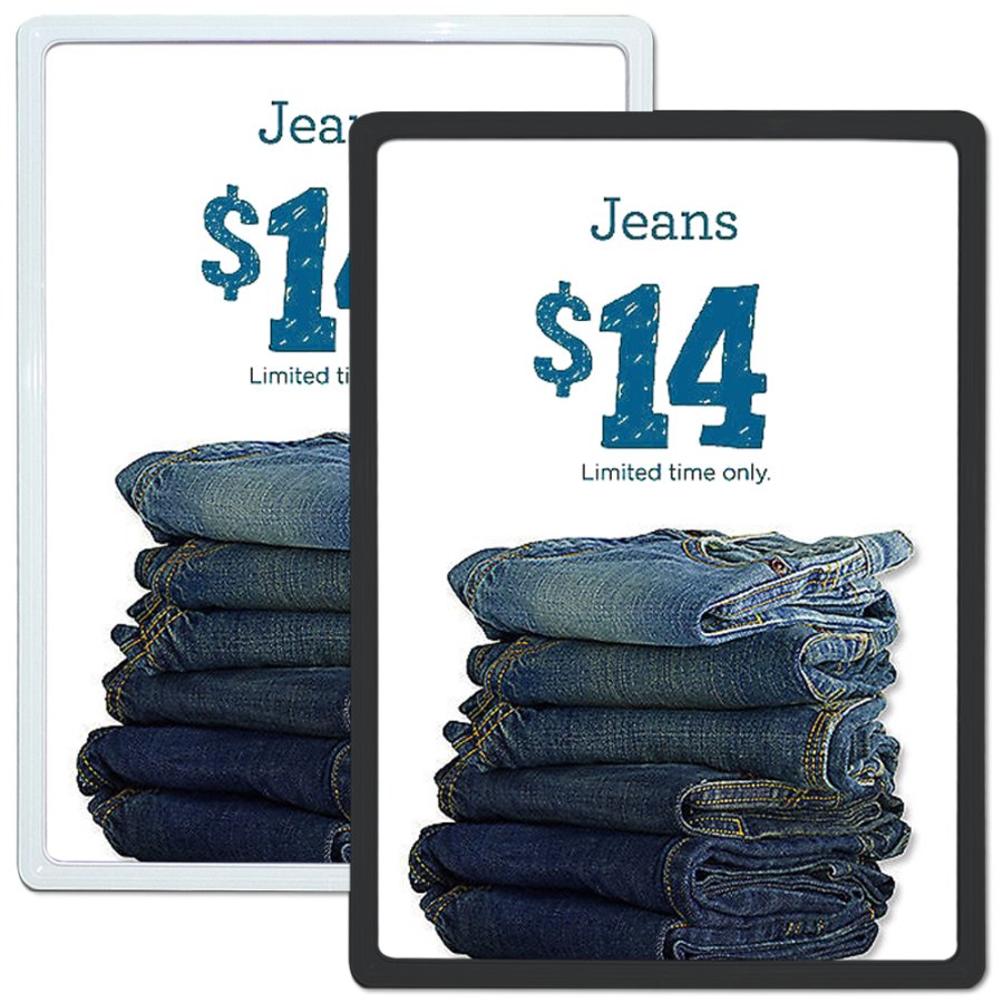 Flex Plastprisramme dobbeltsidet, hvid - A5